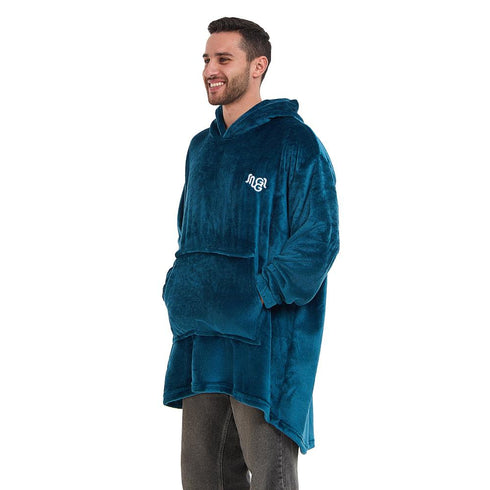 Snuggs Blanket Hoodie Dark Petroleum